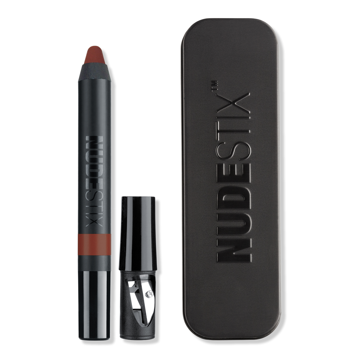 NUDESTIX Intense Matte Lip + Cheek Pencil, Fringe, 0.1 oz