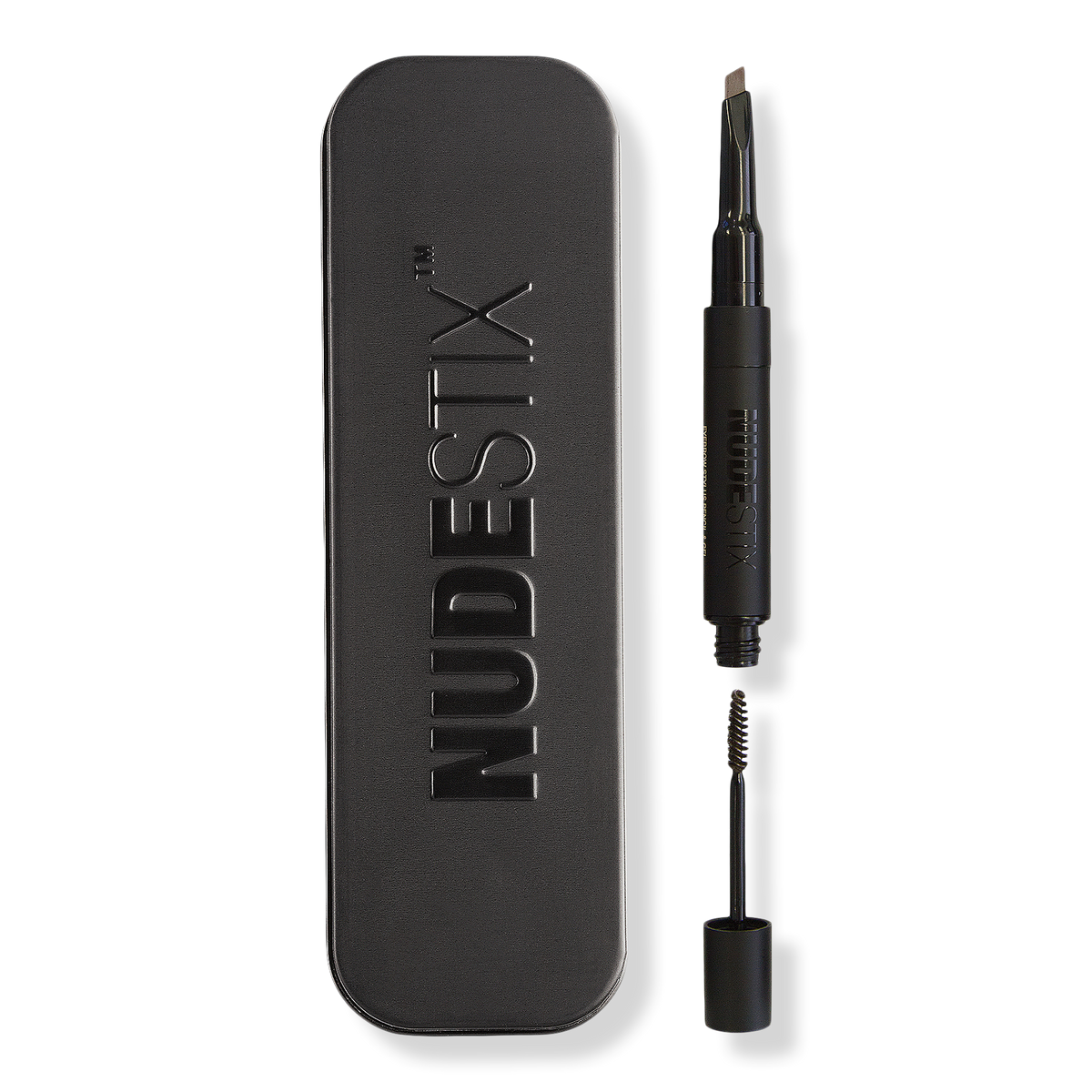 NUDESTIX Eyebrow Stylus + Gel, Ash Brown, 0.084 oz