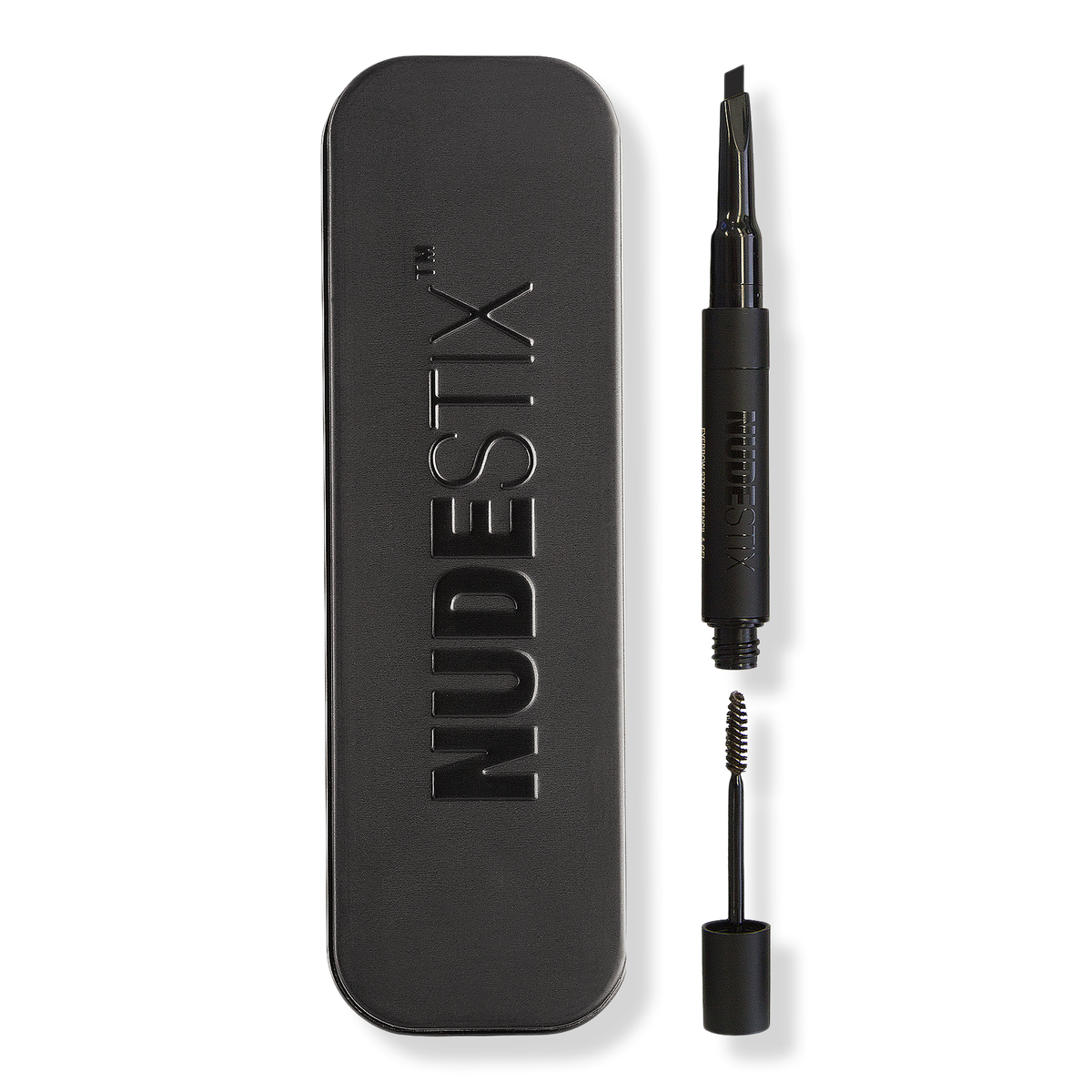 NUDESTIX Eyebrow Stylus + Gel, Brown/Black, 0.084 oz