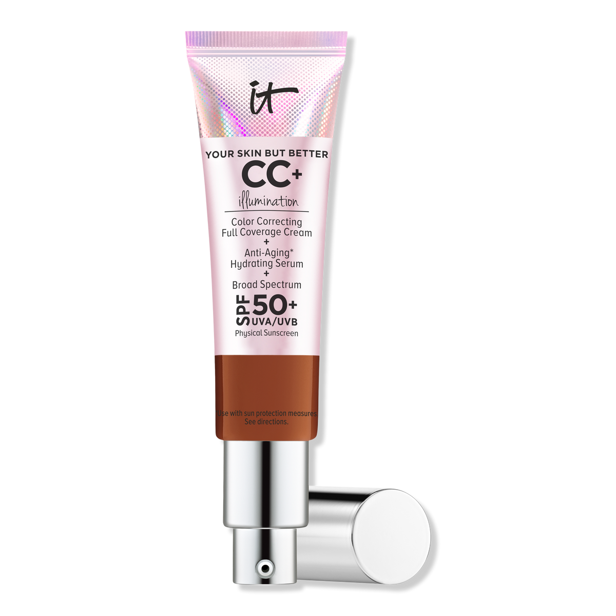 IT Cosmetics CC+ Cream Illumination, SPF 50+, Deep, 1.08 oz