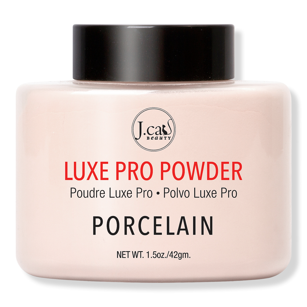 J.Cat Beauty Luxe Pro Powder, Porcelain, 1.5 oz