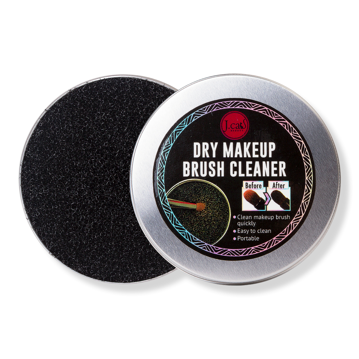 J.Cat Beauty Dry Makeup Brush Cleaner, 0.8 oz