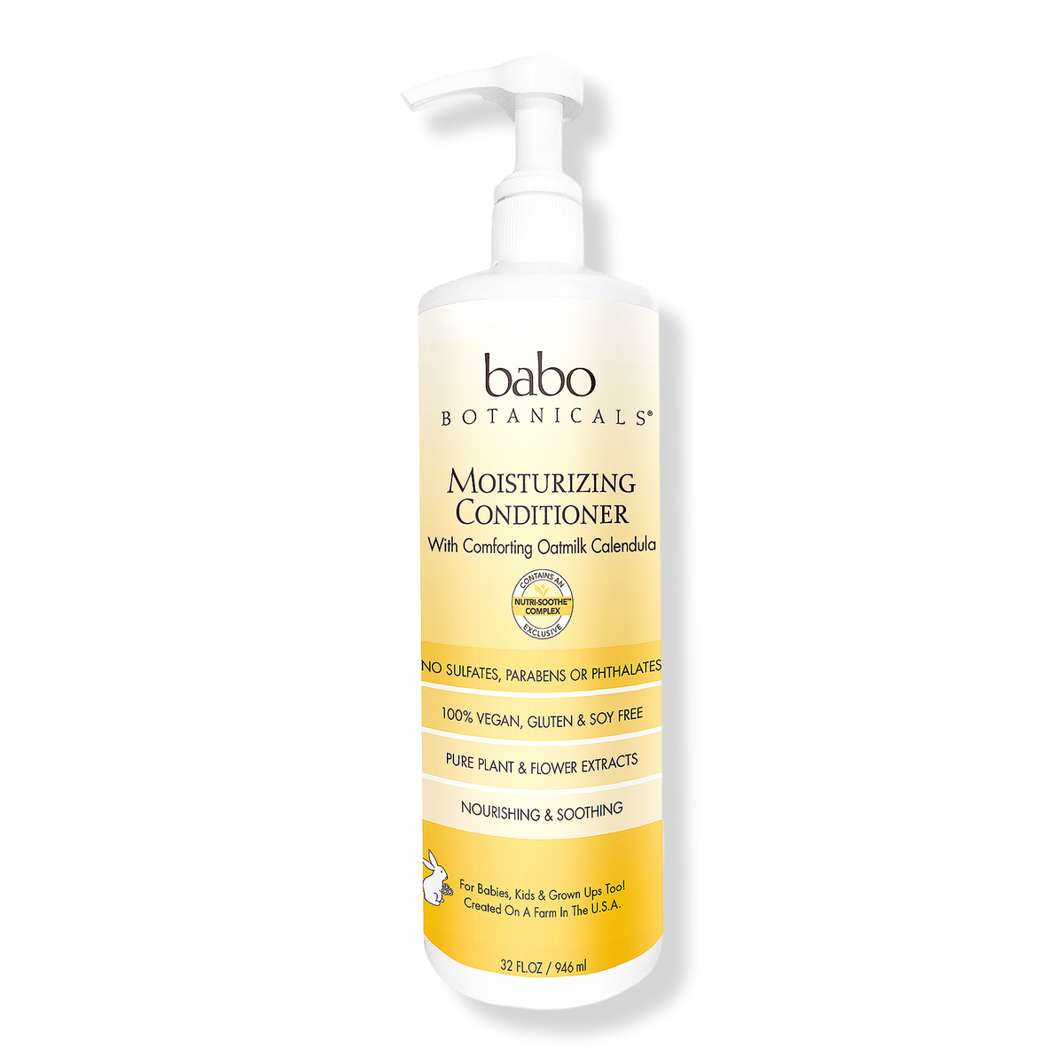Babo Botanicals Moisturizing Conditioner, 32.0 oz