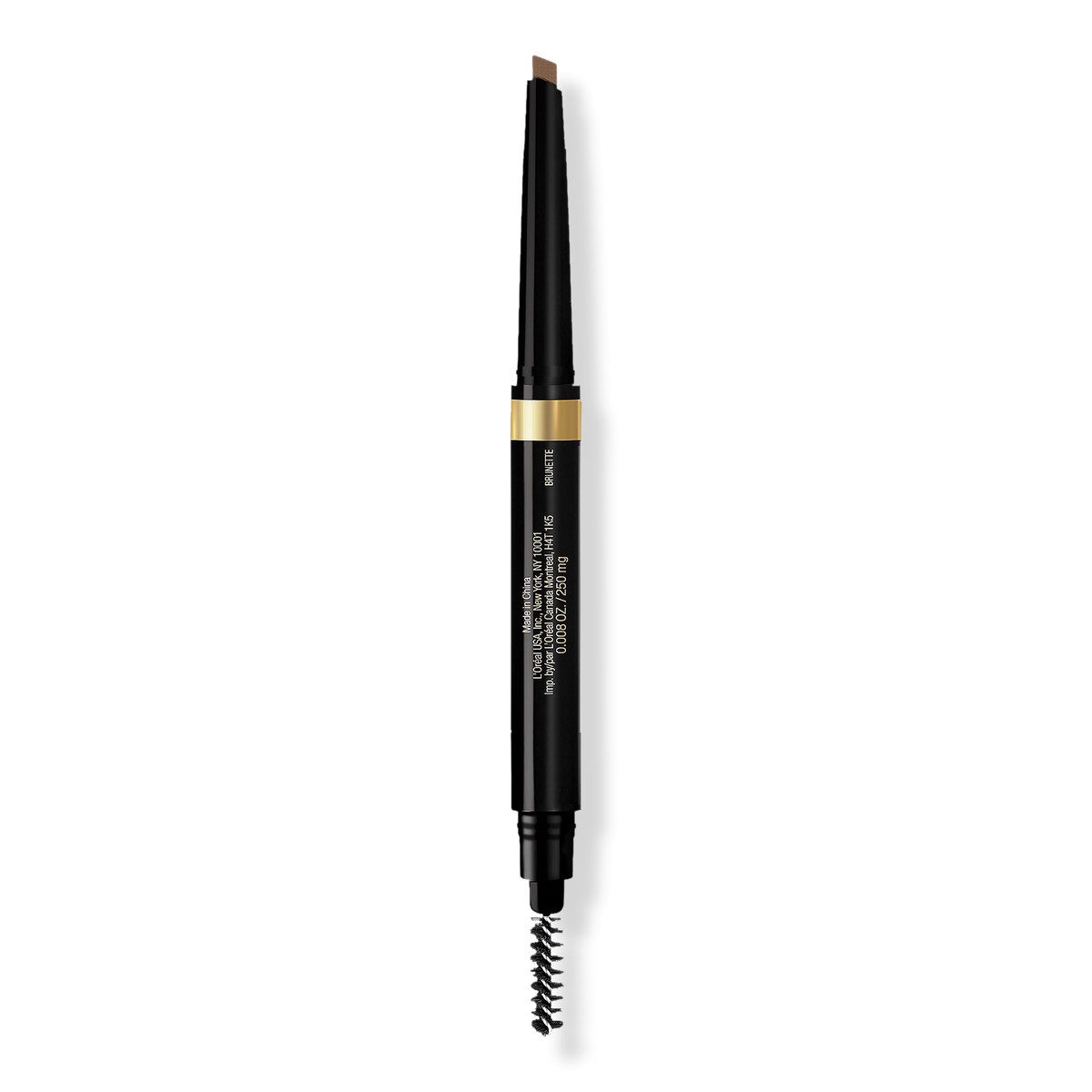 L'Oréal Brow Stylist Shape and Fill Pencil, Brunette, 0.008 oz