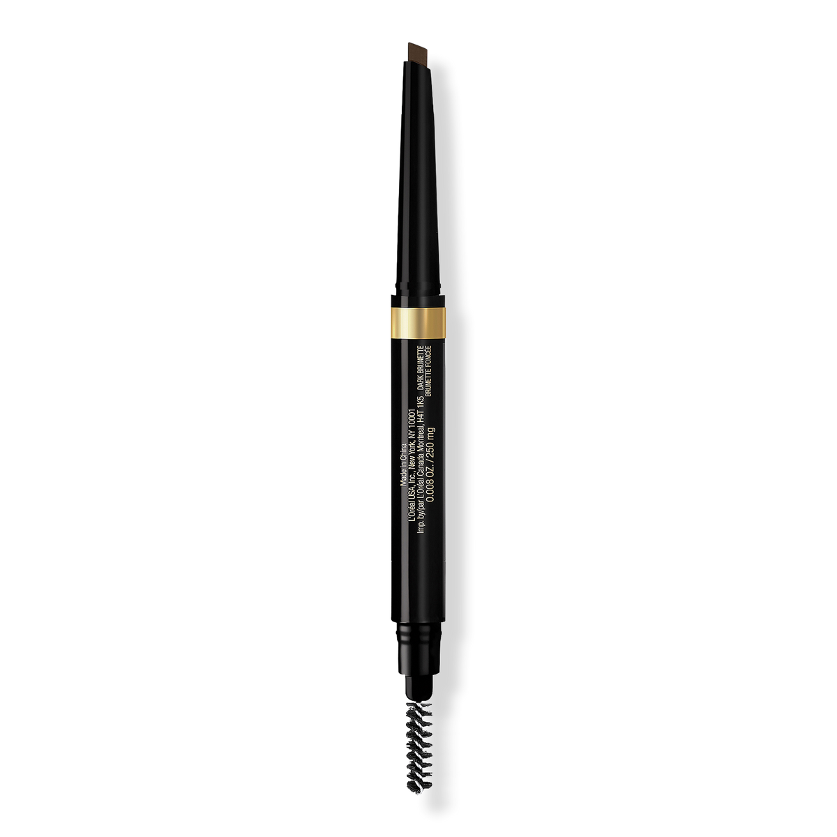 L'Oréal Brow Stylist Shape and Fill Pencil, Dark Brunette, 0.008 oz