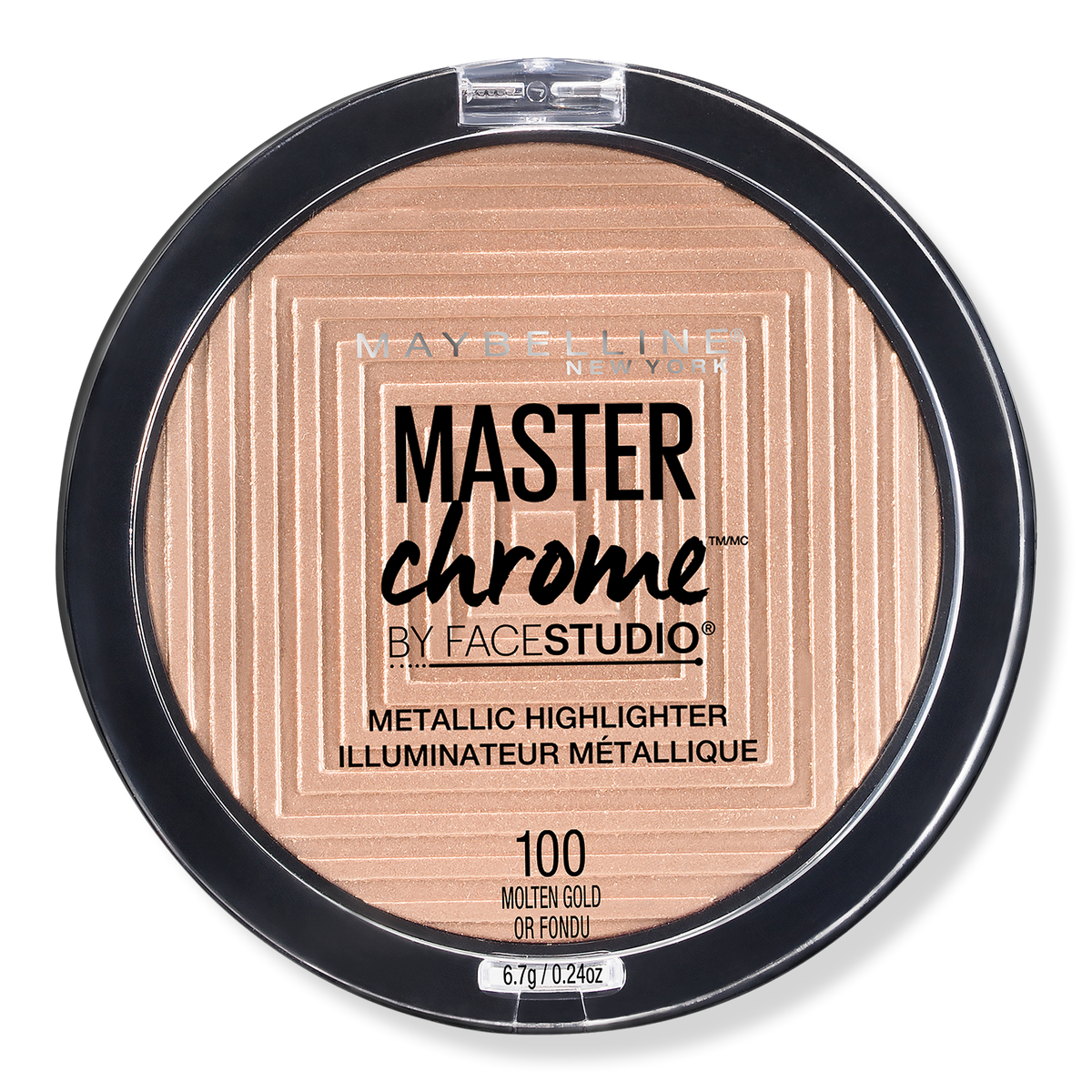 Maybelline FaceStudio Master Chrome Metallic Highlighter, Molten Gold, 1 oz