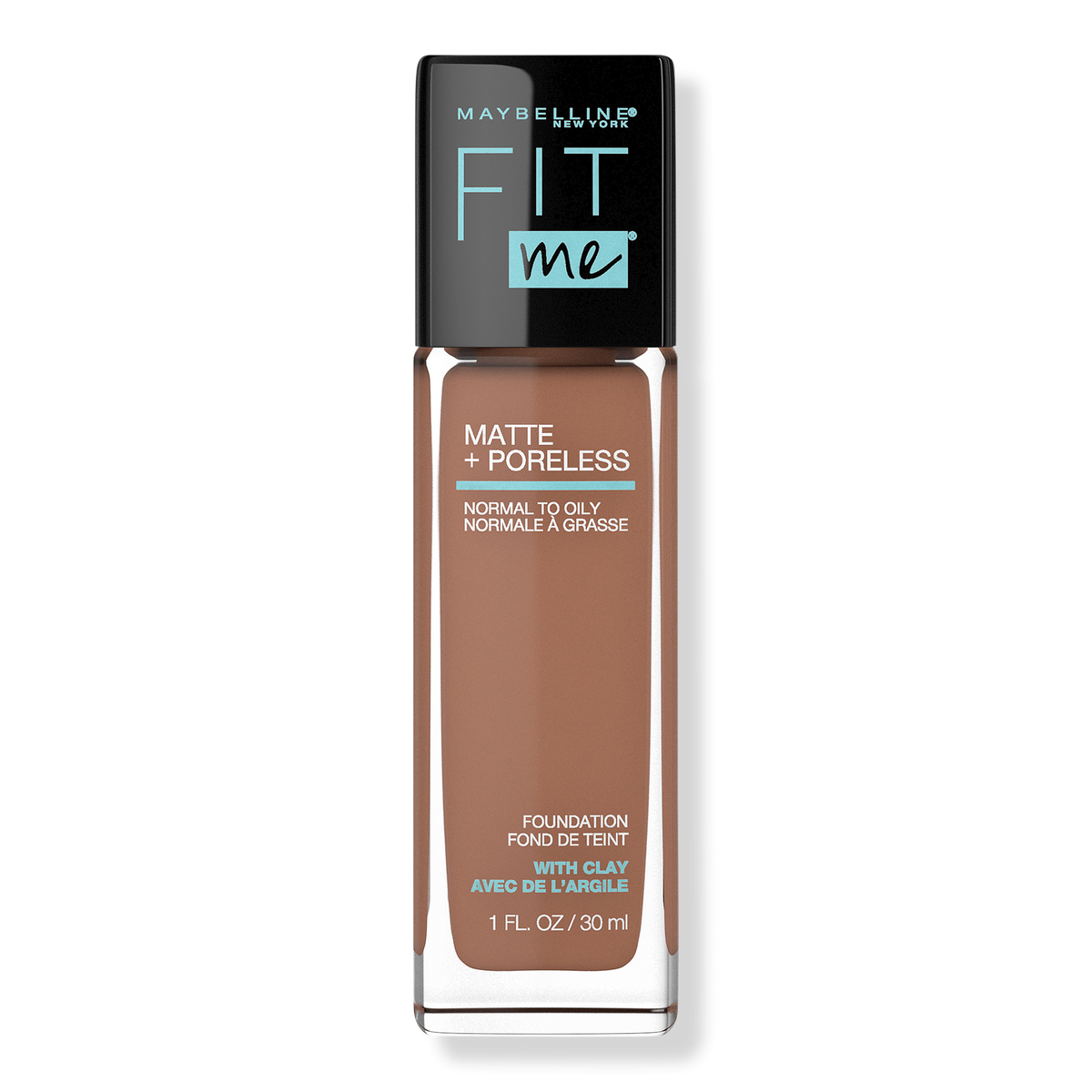 Maybelline Fit Me Matte + Poreless Liquid Foundation, Latte 358, 1 oz