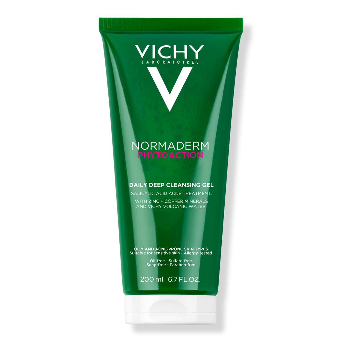 Vichy Normaderm Phytoaction Daily Deep Cleansing Gel with Salicylic Acid, 6.7 oz