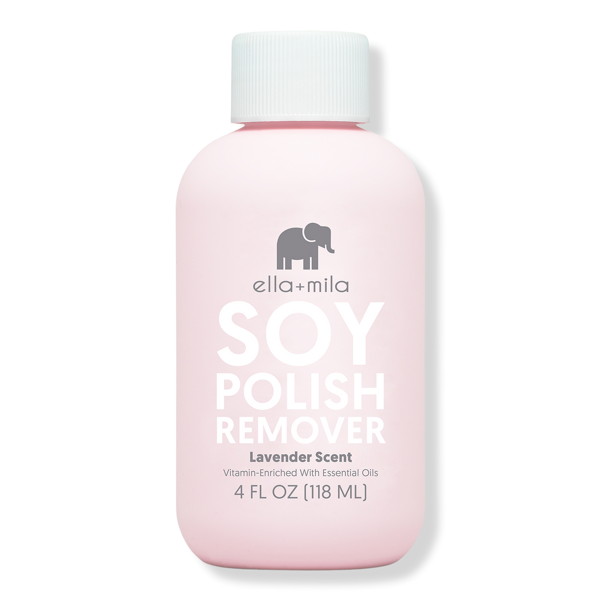 ella+mila Soy Nail Polish Remover Lavender Scented, 4.0 oz