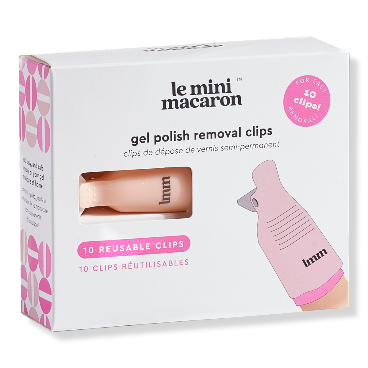 Le Mini Macaron Gel Removal Clips, 0.33 oz