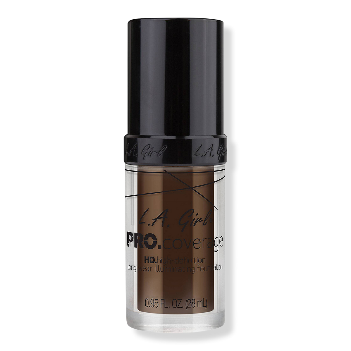 L.A. Girl Pro Coverage Liquid Foundation, Dark Chocolate, 0.95 oz
