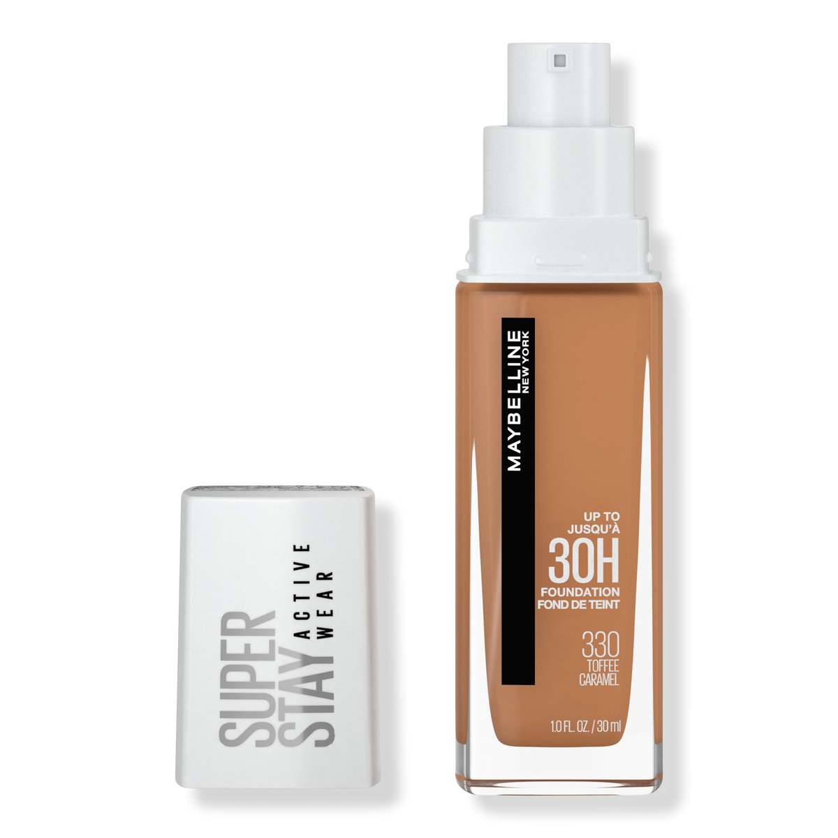 Maybelline Super Stay Full Coverage Foundation, Toffee 330, 1 oz