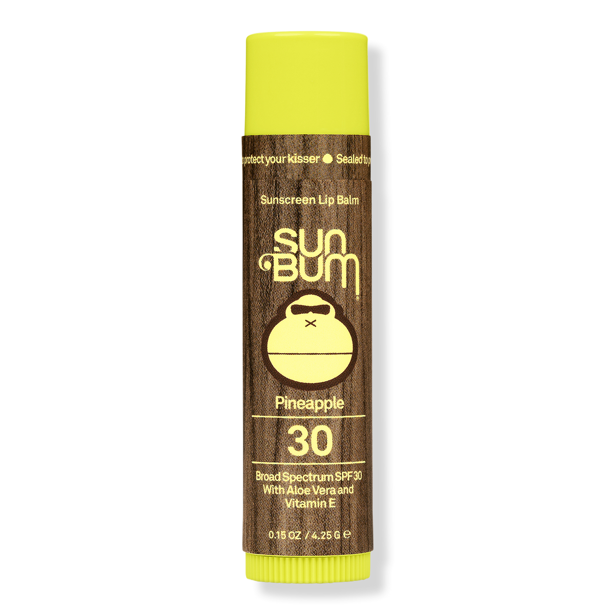 Sun Bum Sunscreen Lip Balm, SPF 30, Pineapple, 0.15 oz