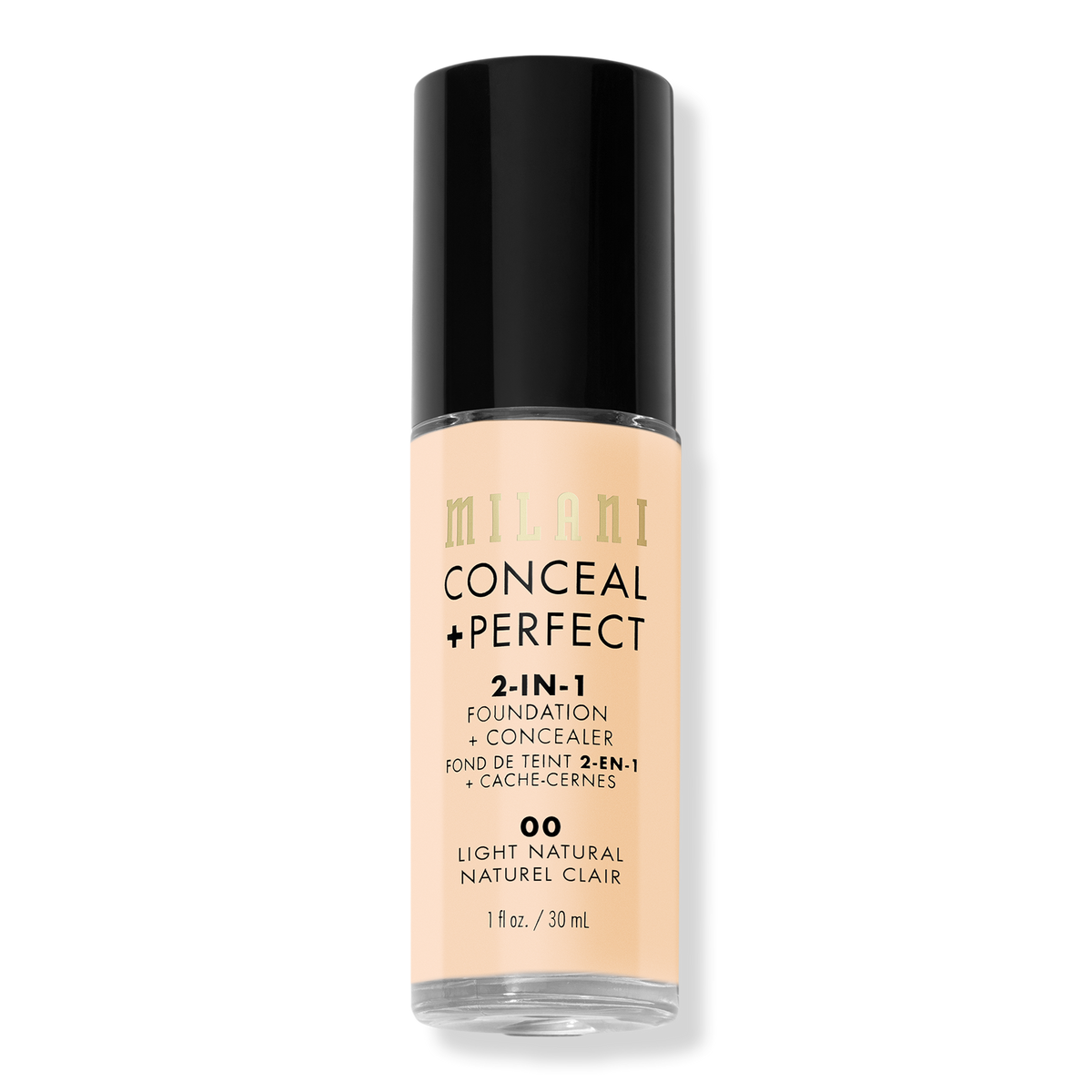 Milani Conceal + Perfect 2-in-1 Foundation + Concealer, Light Natural, 1 oz