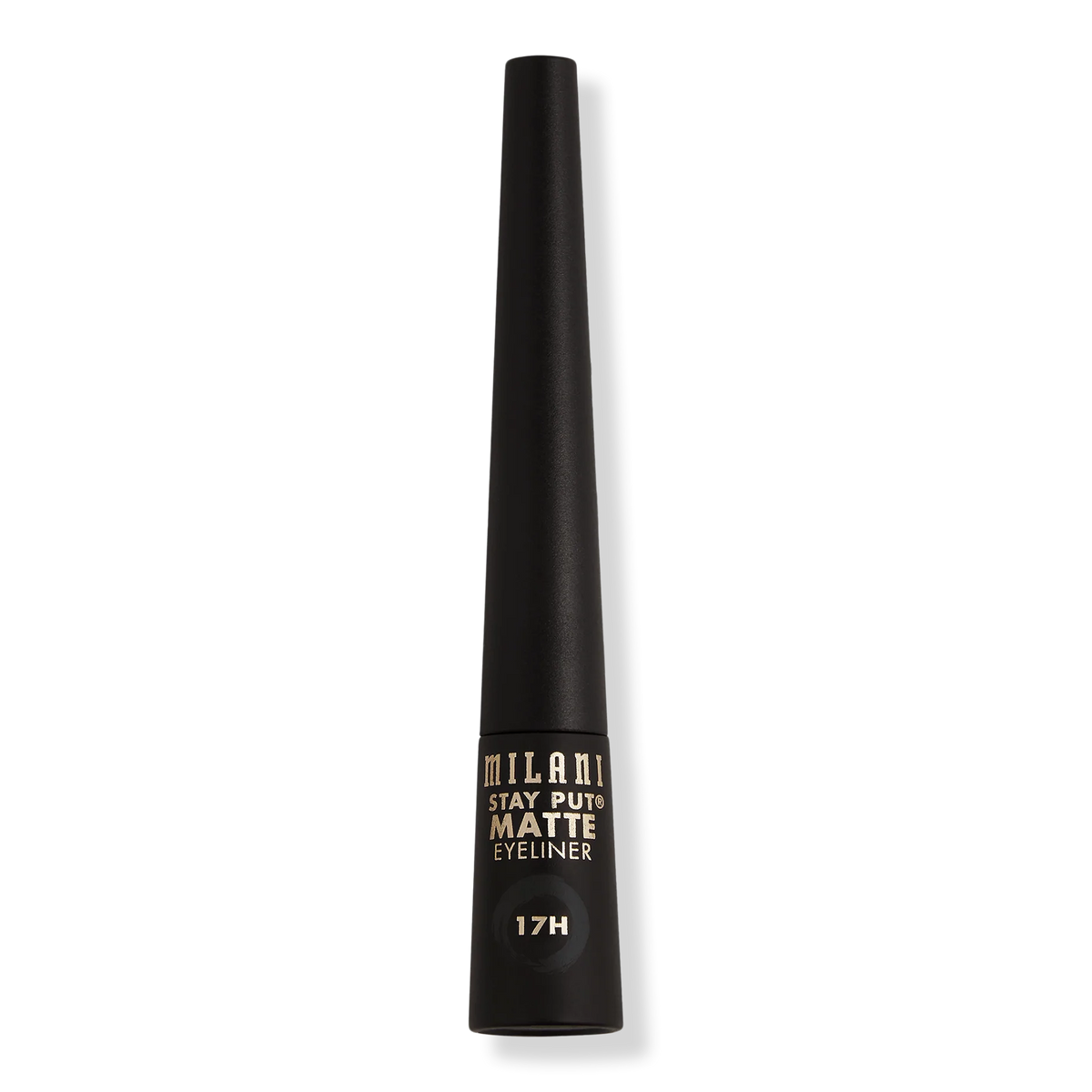 Milani Stay Put Matte 17HR Wear Liquid Eyeliner, Black Matte, 0.09 oz