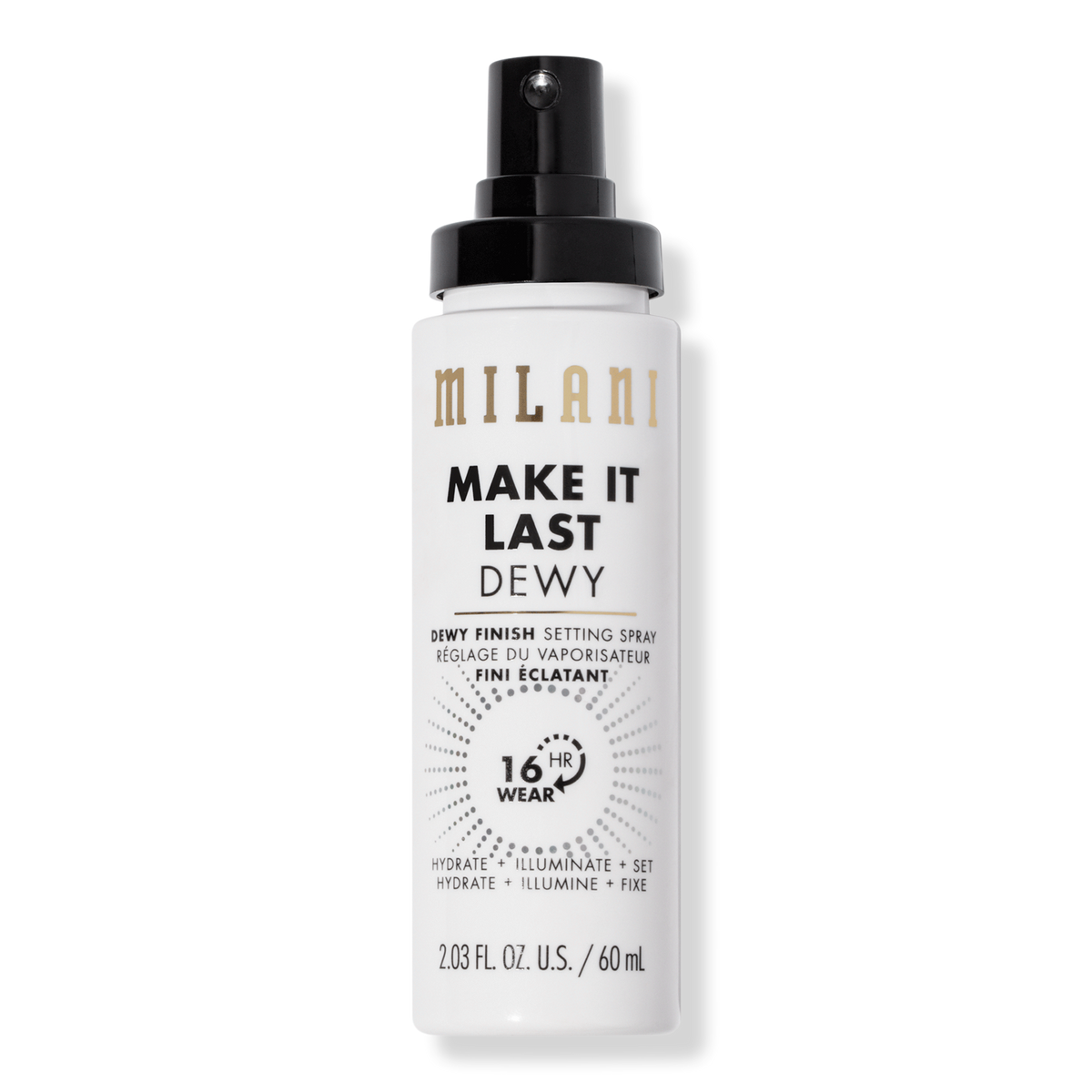 Milani Make It Dewy Setting Spray Hydrate + Illuminate + Set, 2.03 oz