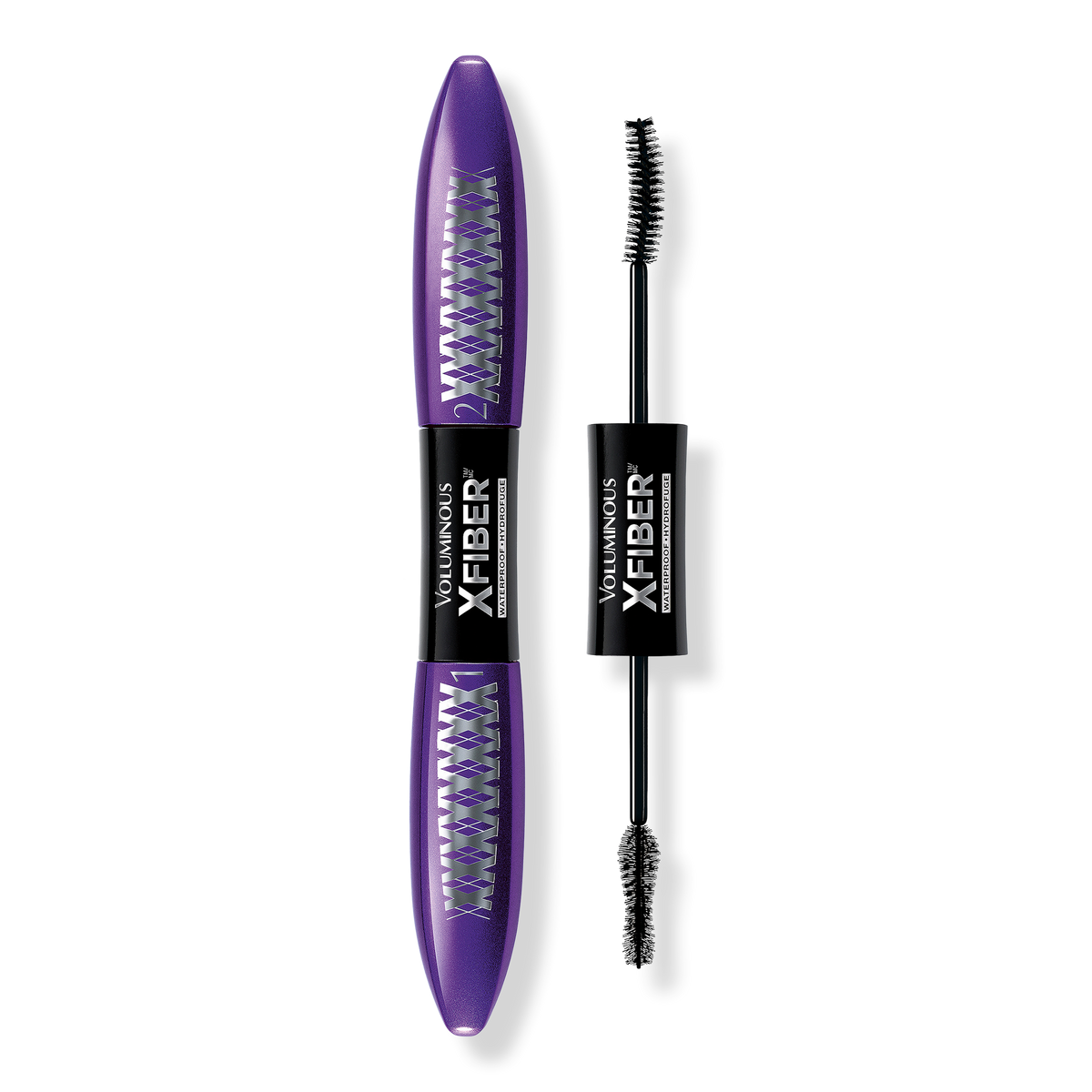 L'Oréal Voluminous X Fiber Waterproof Mascara, Blackest Black, 0.47 oz