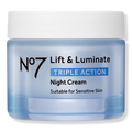 No7 Lift & Luminate Triple Action Night Cream, 1.6 oz