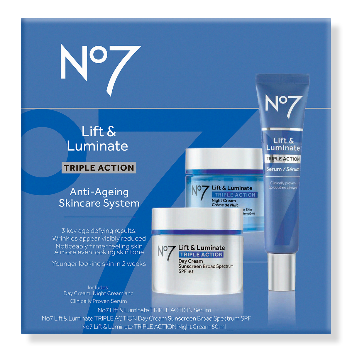 No7 Lift & Luminate Triple Action Anti-Ageing Skincare System