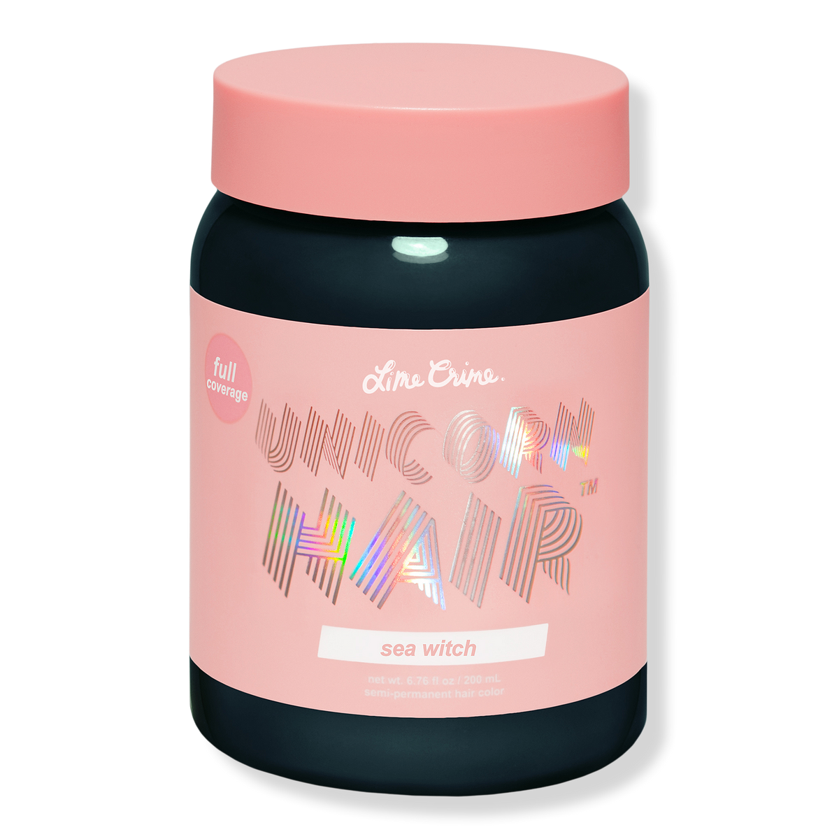Lime Crime Unicorn Hair Semi-Permanent Hair Color Full Coverage, Sea Witch, 6.76 oz
