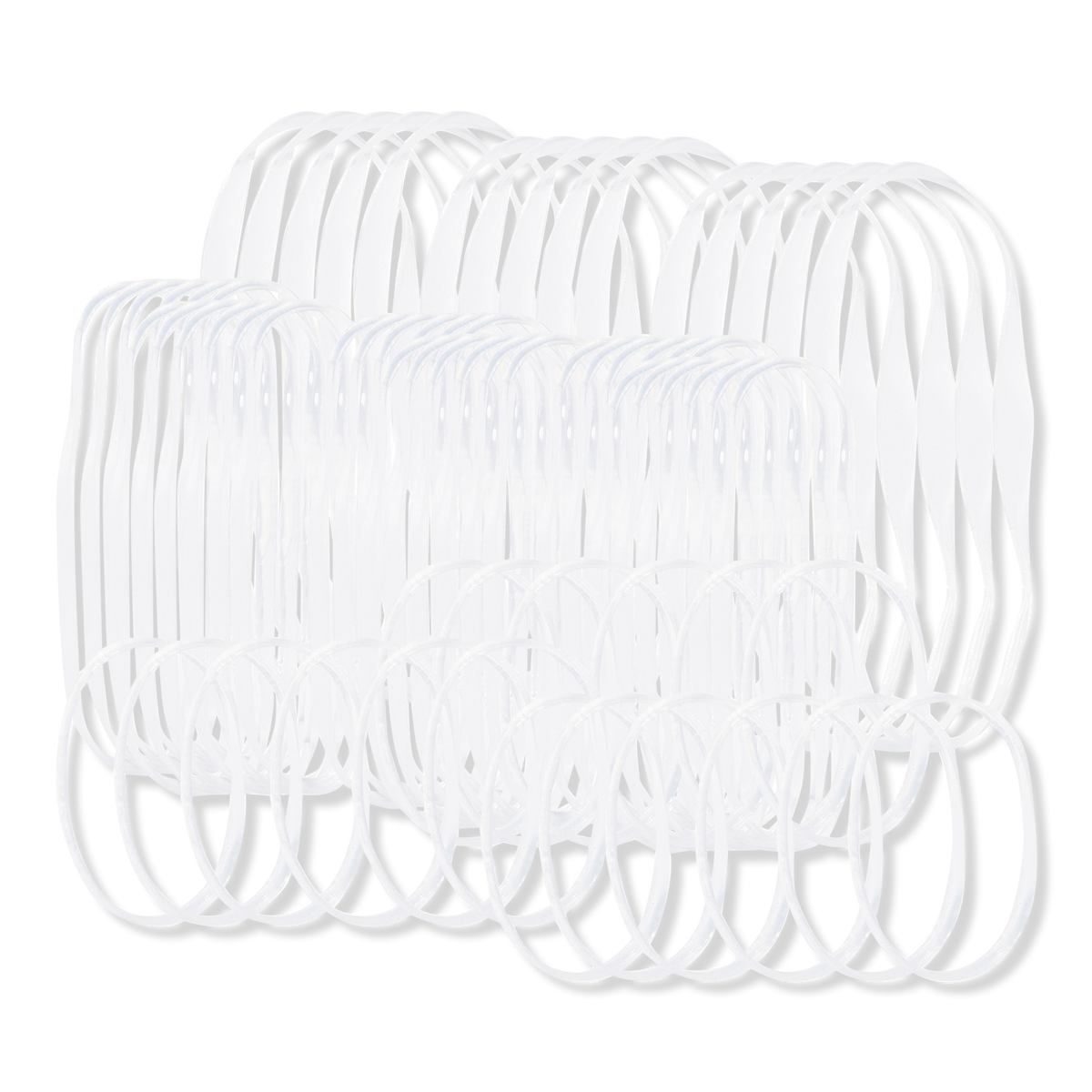 Kitsch Clear No-Snag Elastics, 100 ct