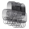 Kitsch Black No-Snag Elastics, 100 ct