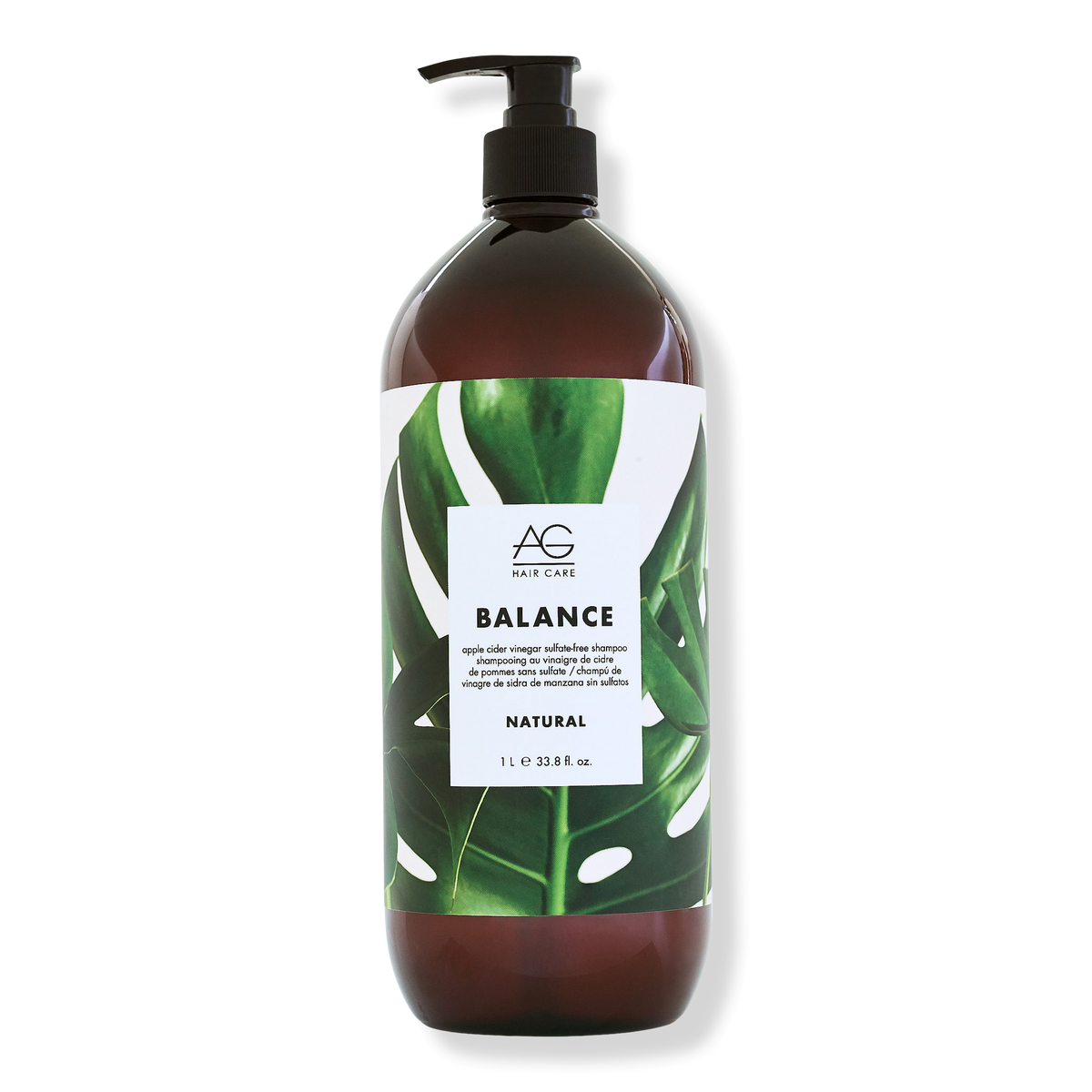 AG Hair Natural Balance Apple Cider Vinegar Sulfate-Free Shampoo, 33.8 oz