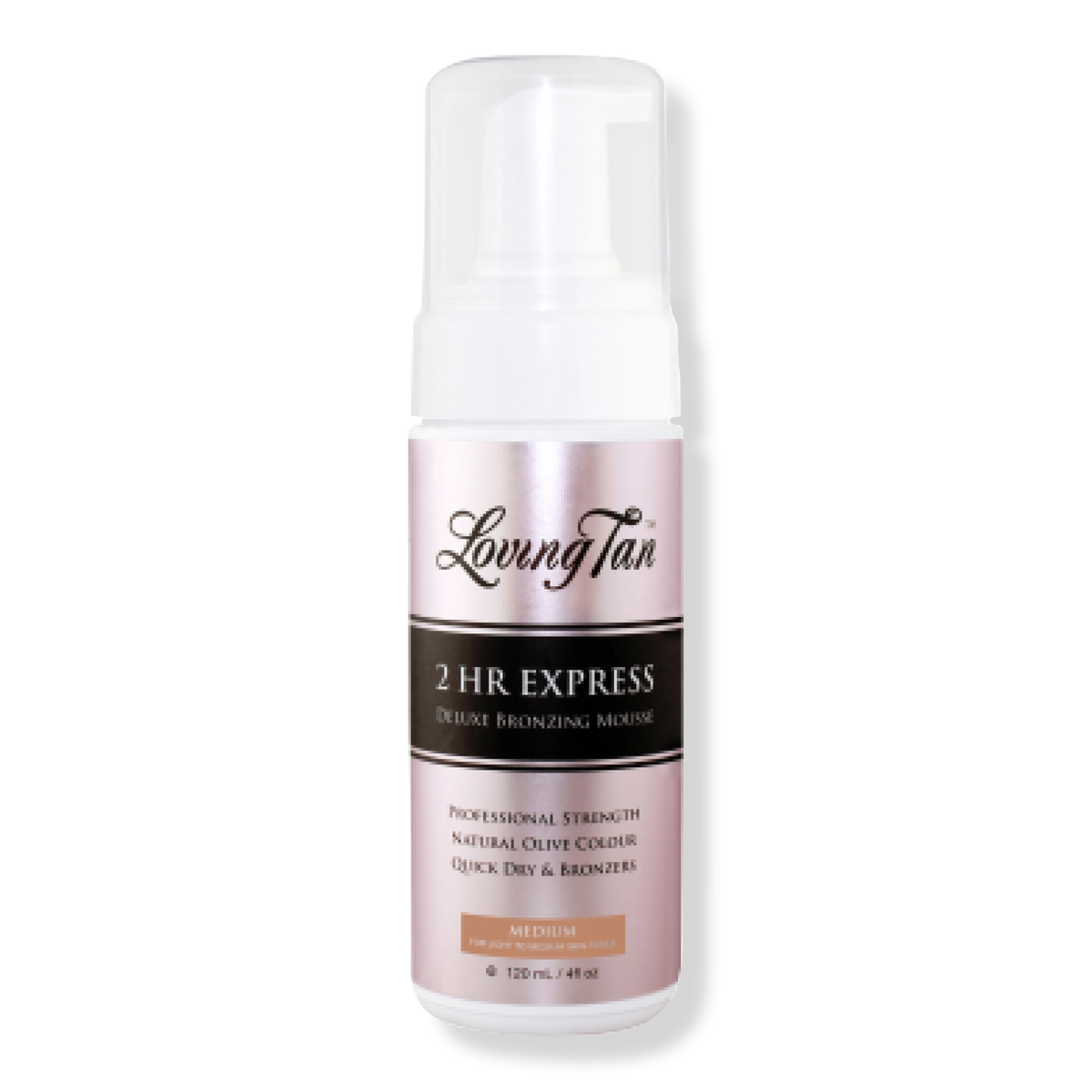 Loving Tan 2 HR Express Self Tanning Mousse Medium, 4 oz