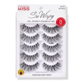 Kiss So Wispy False Eyelashes Multipack, 5 pairs, #01