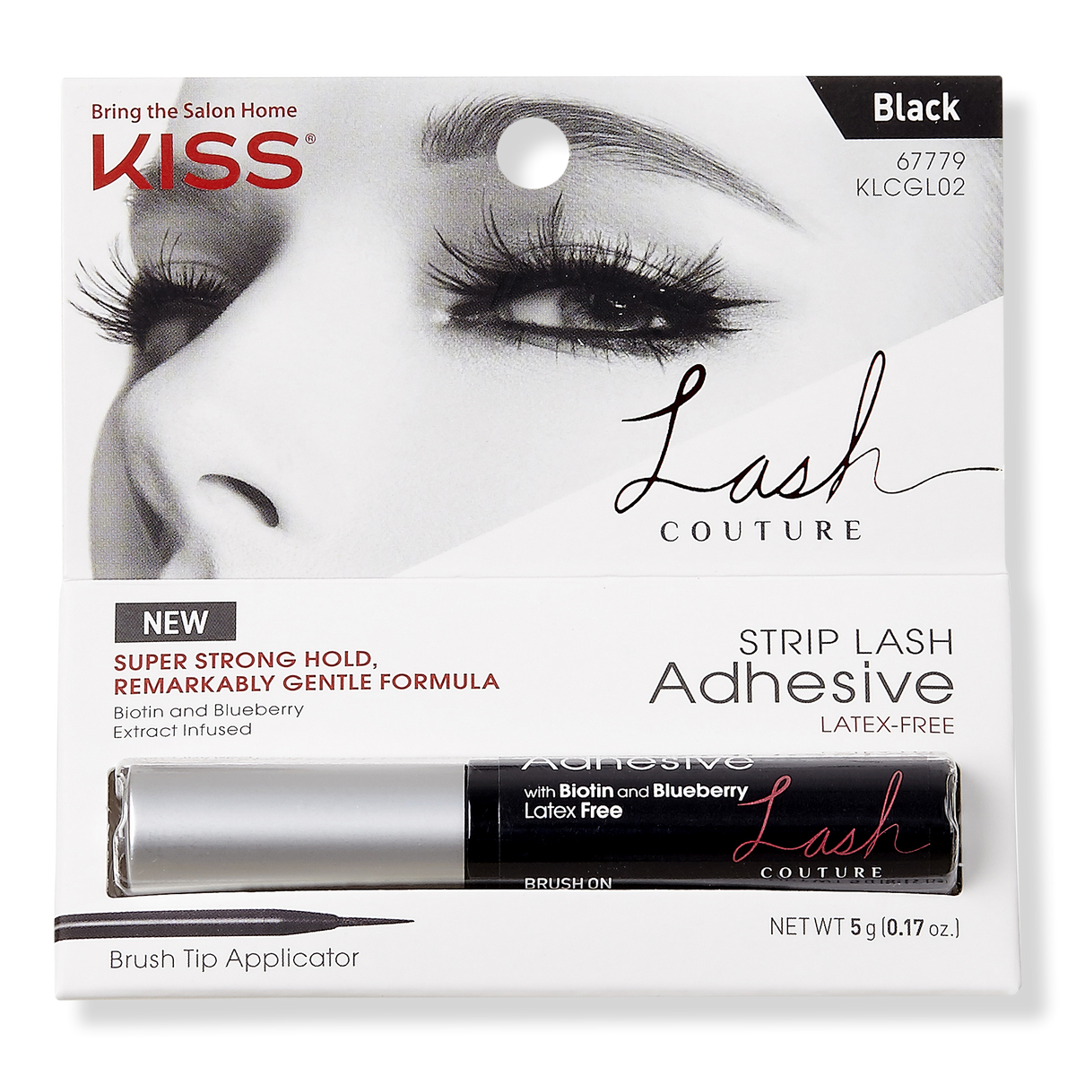 Kiss Lash Couture Lash Adhesive, Black