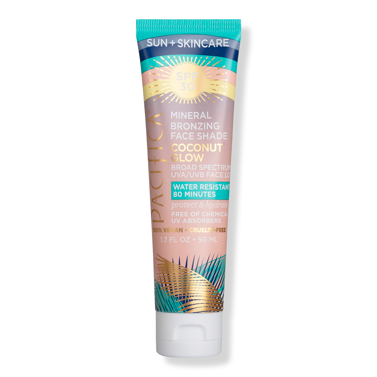 Pacifica Mineral Bronzing Face Shade Coconut Glow, SPF 30, 1.7 oz
