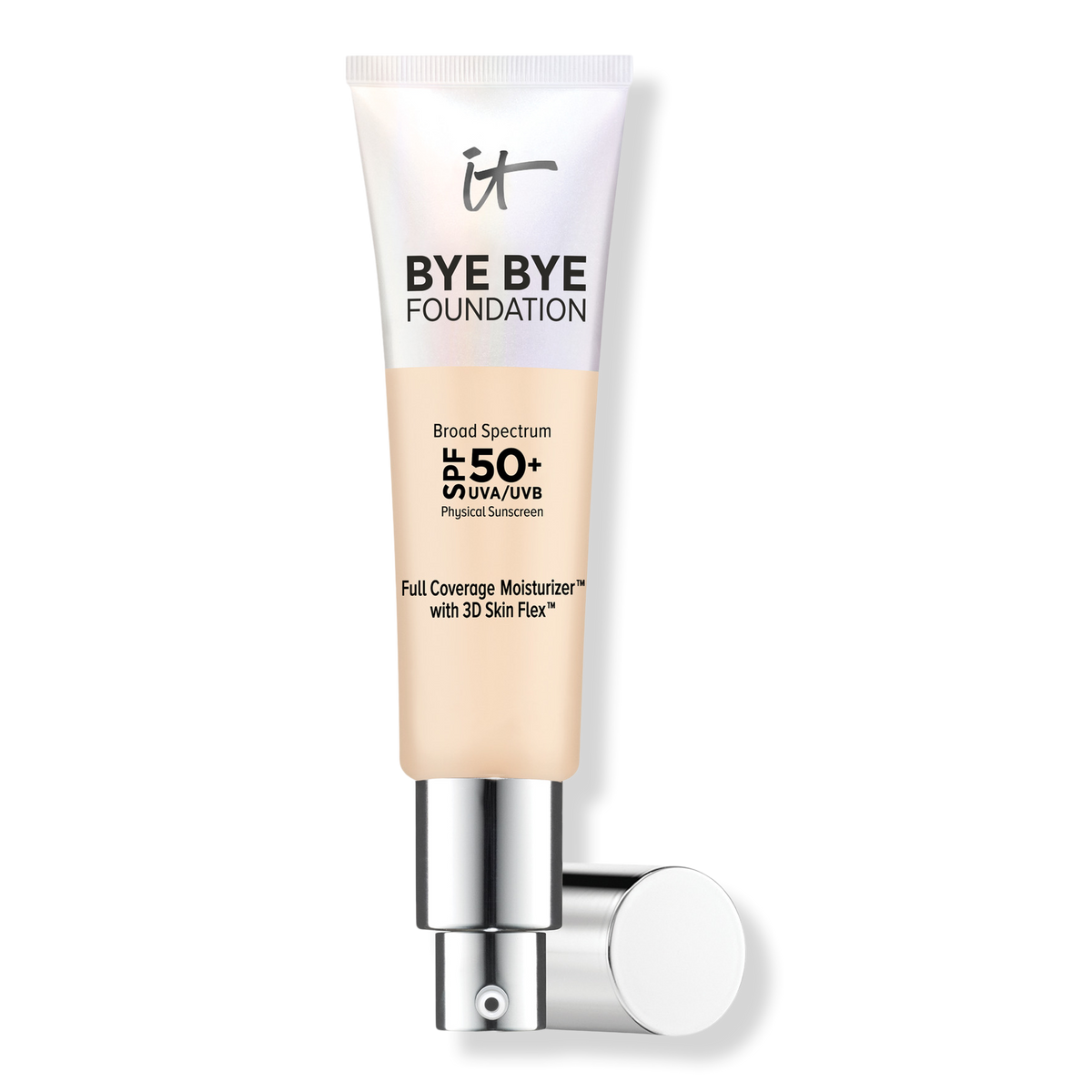 IT Cosmetics Bye Bye Foundation Full Coverage Moisturizer with, SPF 50+, Fair Light, 1.014 oz