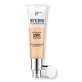 IT Cosmetics Bye Bye Foundation Full Coverage Moisturizer with, SPF 50+, Light Medium, 1.014 oz