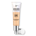 IT Cosmetics Bye Bye Foundation Full Coverage Moisturizer with, SPF 50+, Medium, 1.014 oz