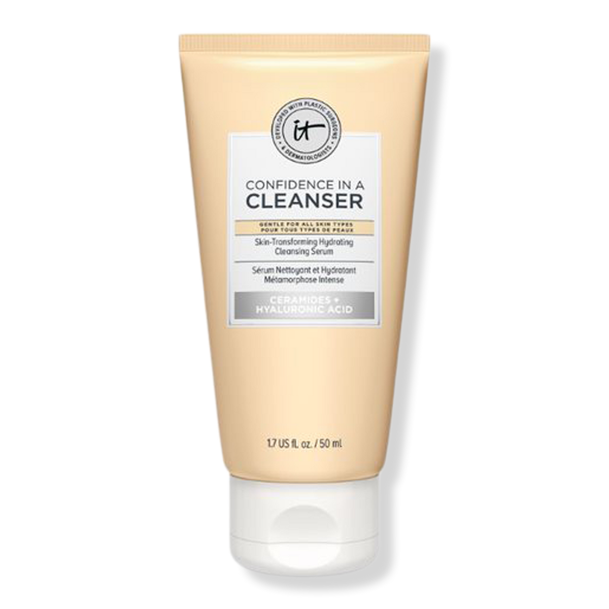 IT Cosmetics Travel Size Confidence in a Cleanser Gentle Face Wash, 1.691 oz