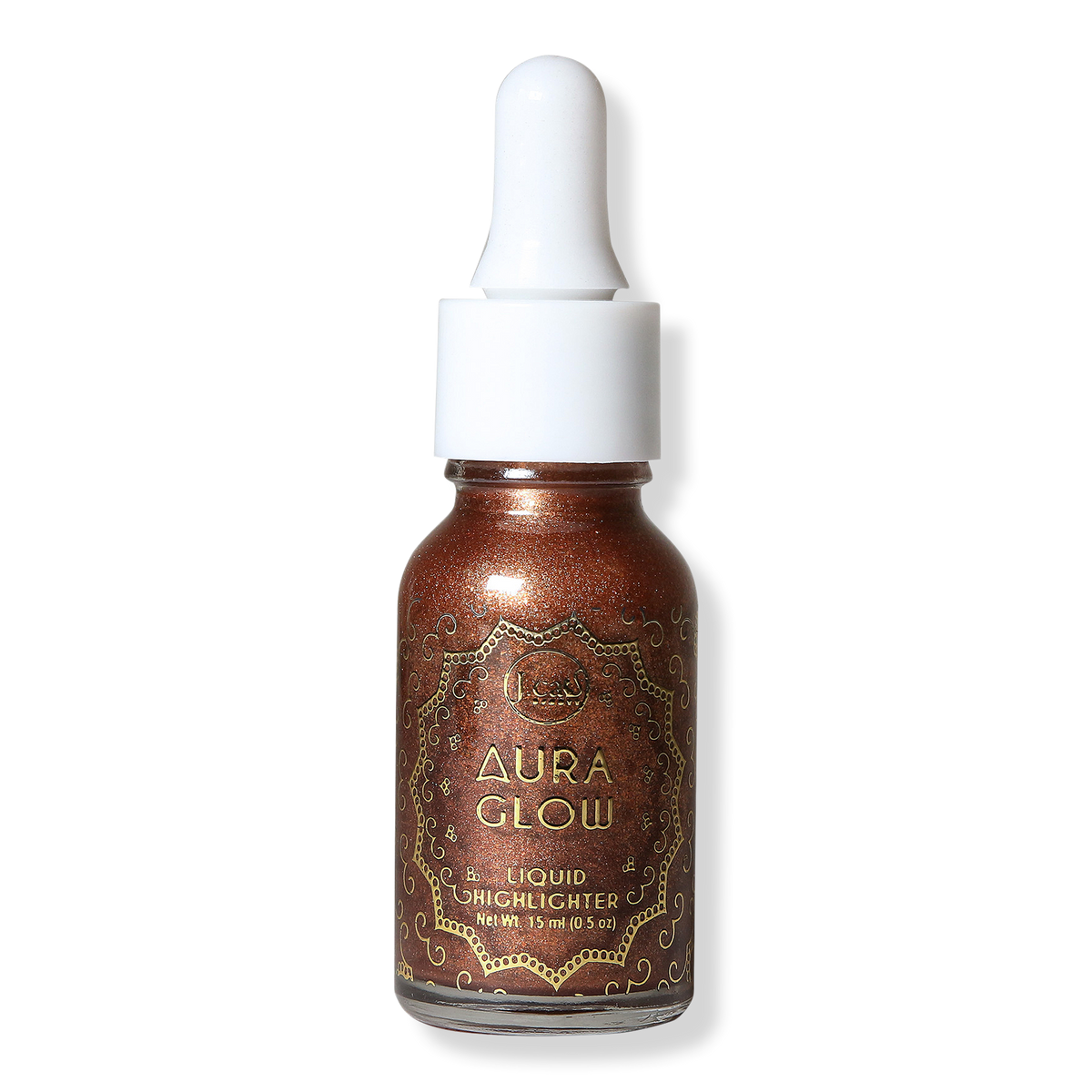 J.Cat Beauty Aura Glow Liquid Highlighter, Pink Goddess, 0.5 oz