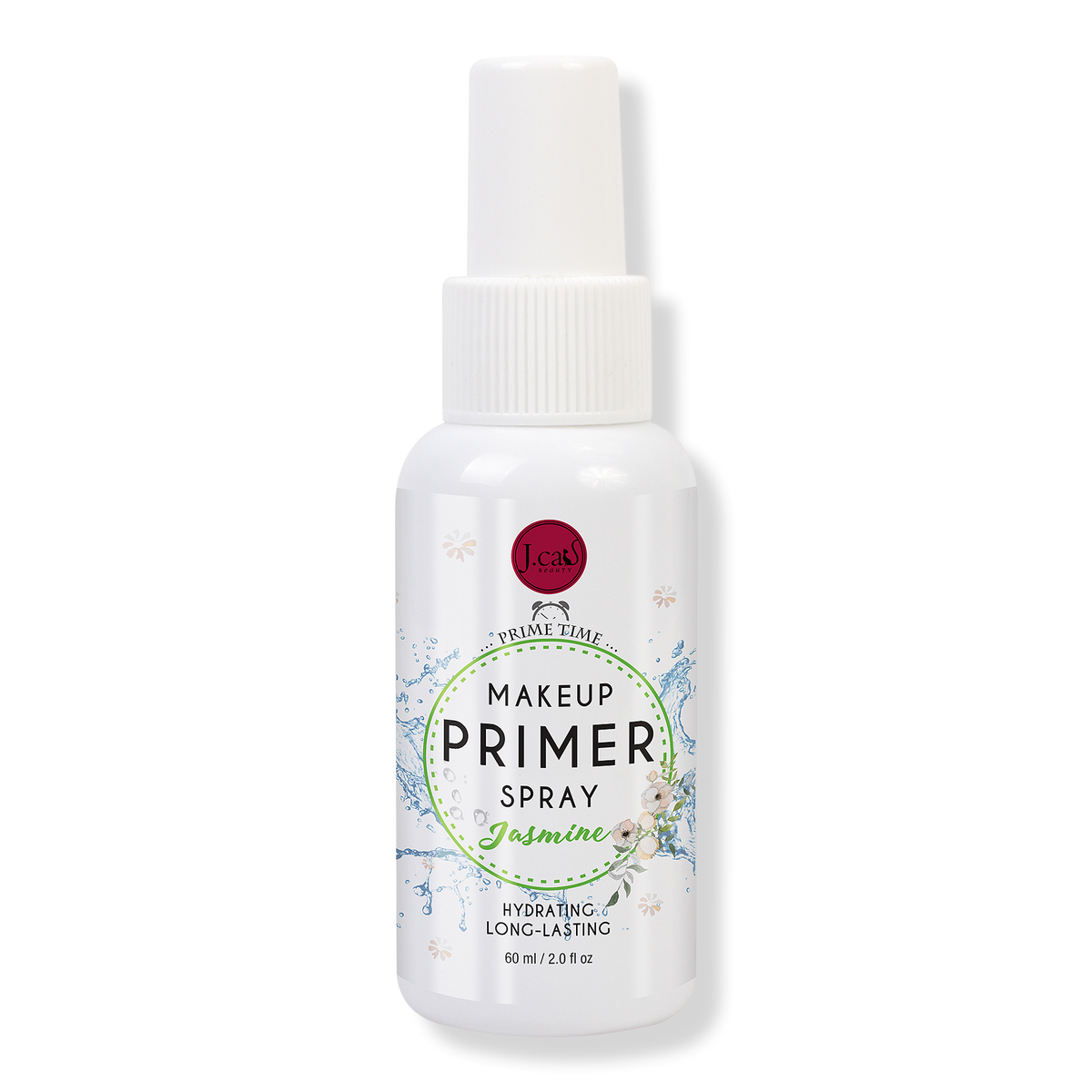 J.Cat Beauty Prime Time Makeup Primer Spray, Jasmine, 2 oz