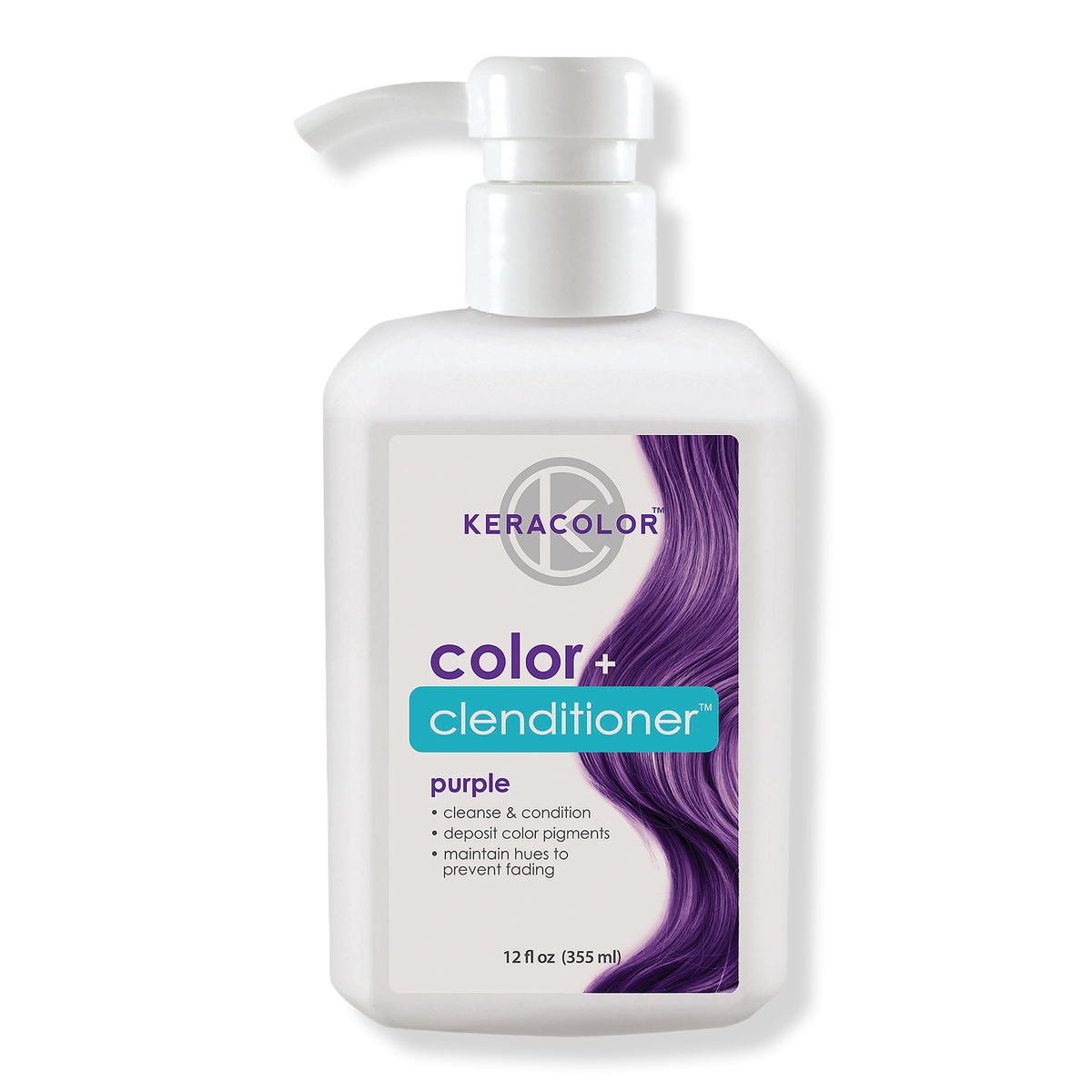 Keracolor Color + Clenditioner, Purple, 12 oz