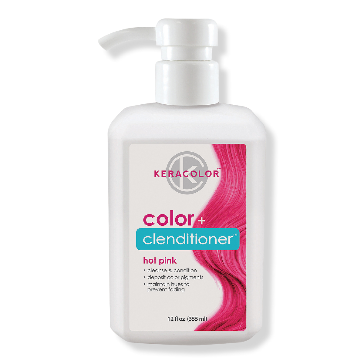 Keracolor Color + Clenditioner, Hot Pink, 12 oz
