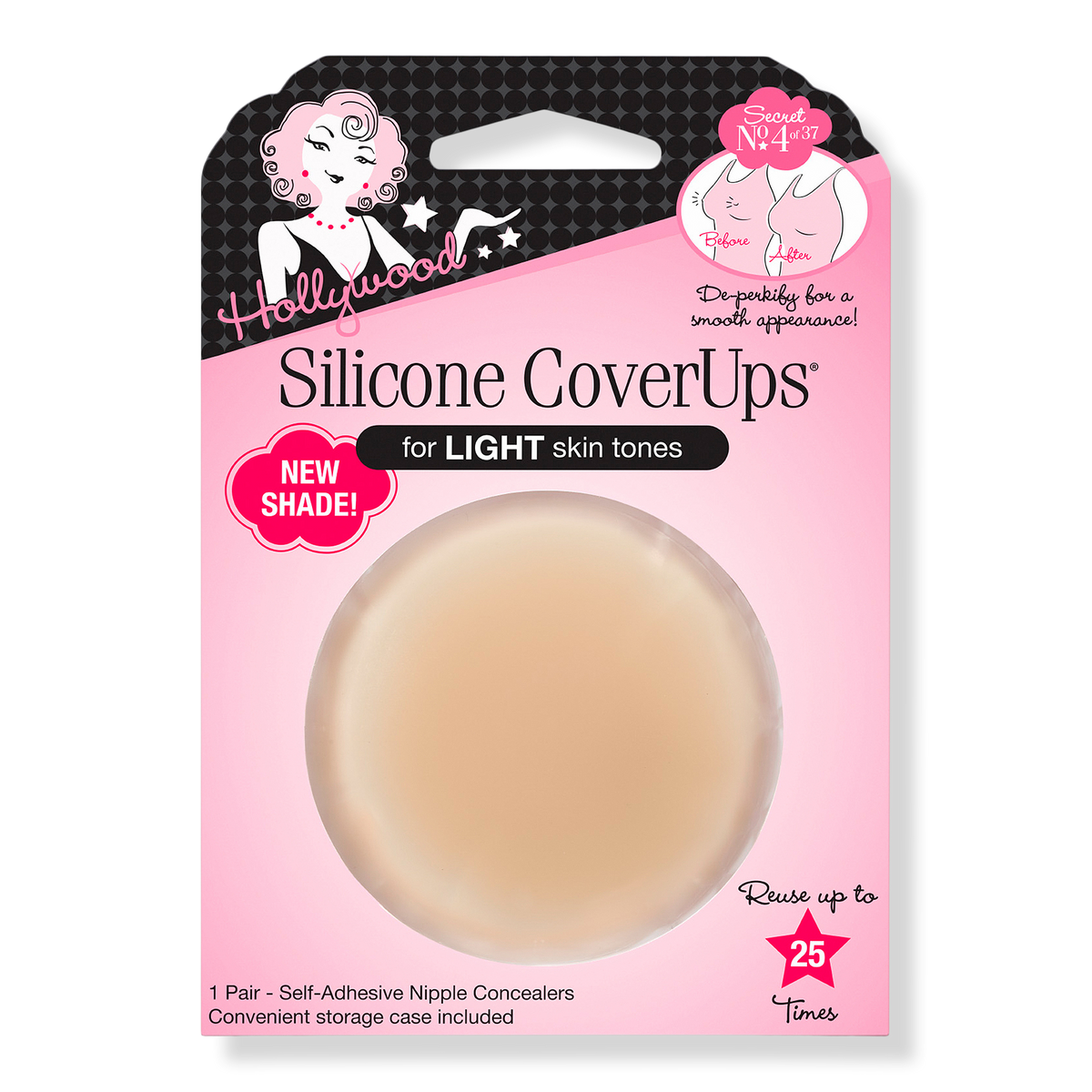 Hollywood Fashion Secrets Silicone CoverUps, Light
