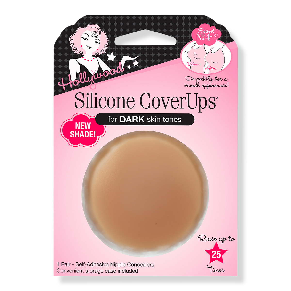 Hollywood Fashion Secrets Silicone CoverUps, Dark