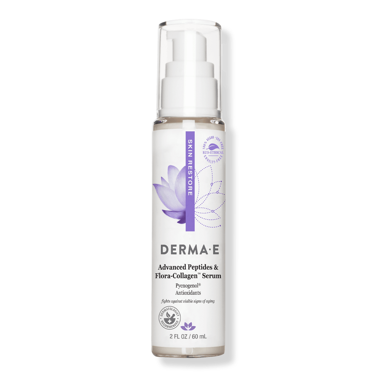 Derma E Advanced Peptides and Flora-Collagen Serum, 2.0 oz - OTC Shoppe Express