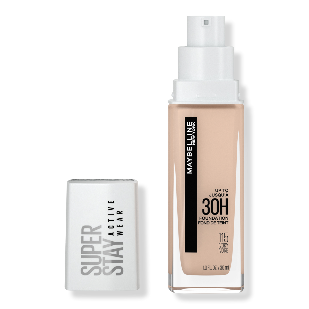 Maybelline Super Stay Full Coverage Foundation, Ivory 115, 1 oz