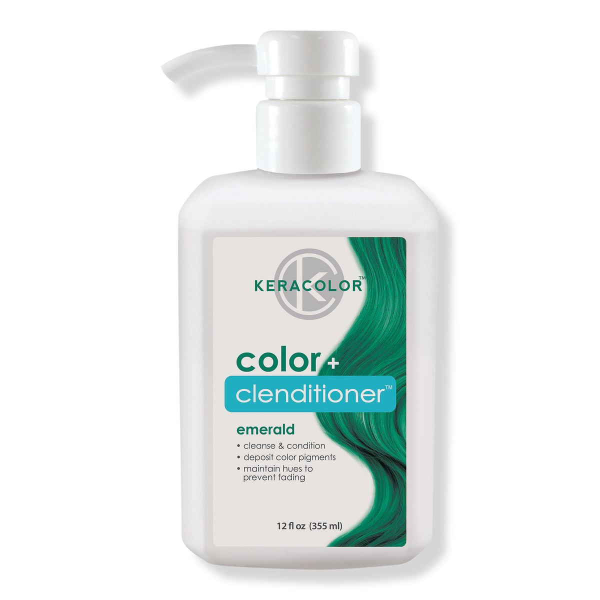 Keracolor Color + Clenditioner, Emerald, 12 oz