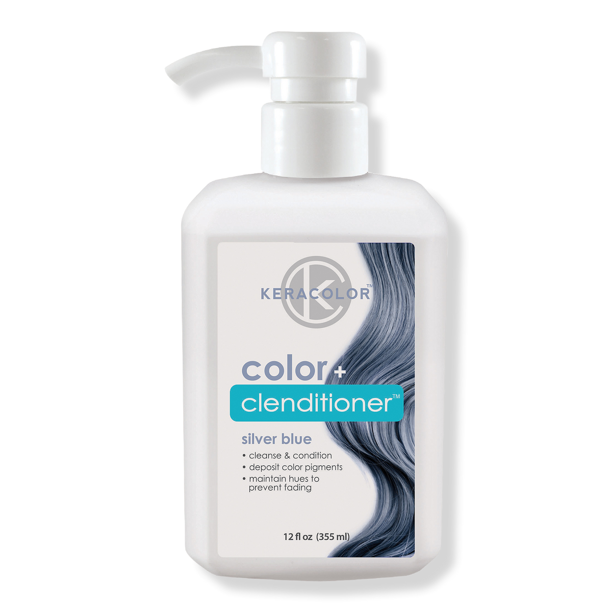 Keracolor Color + Clenditioner, Silver Blue, 12 oz