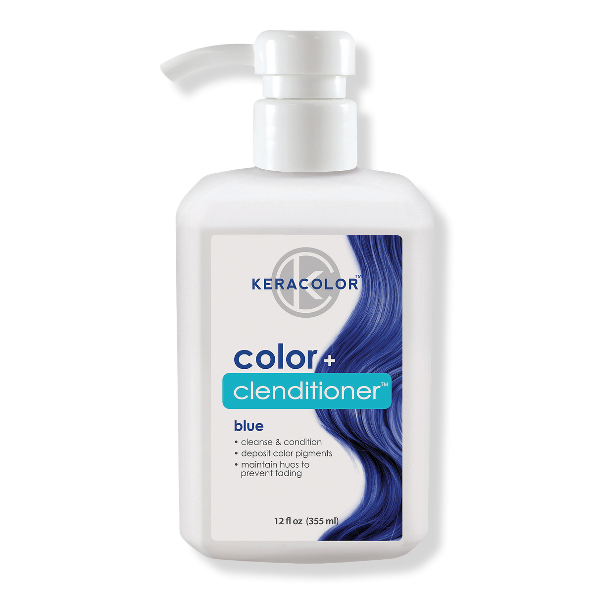 Keracolor Color + Clenditioner, Blue, 12 oz