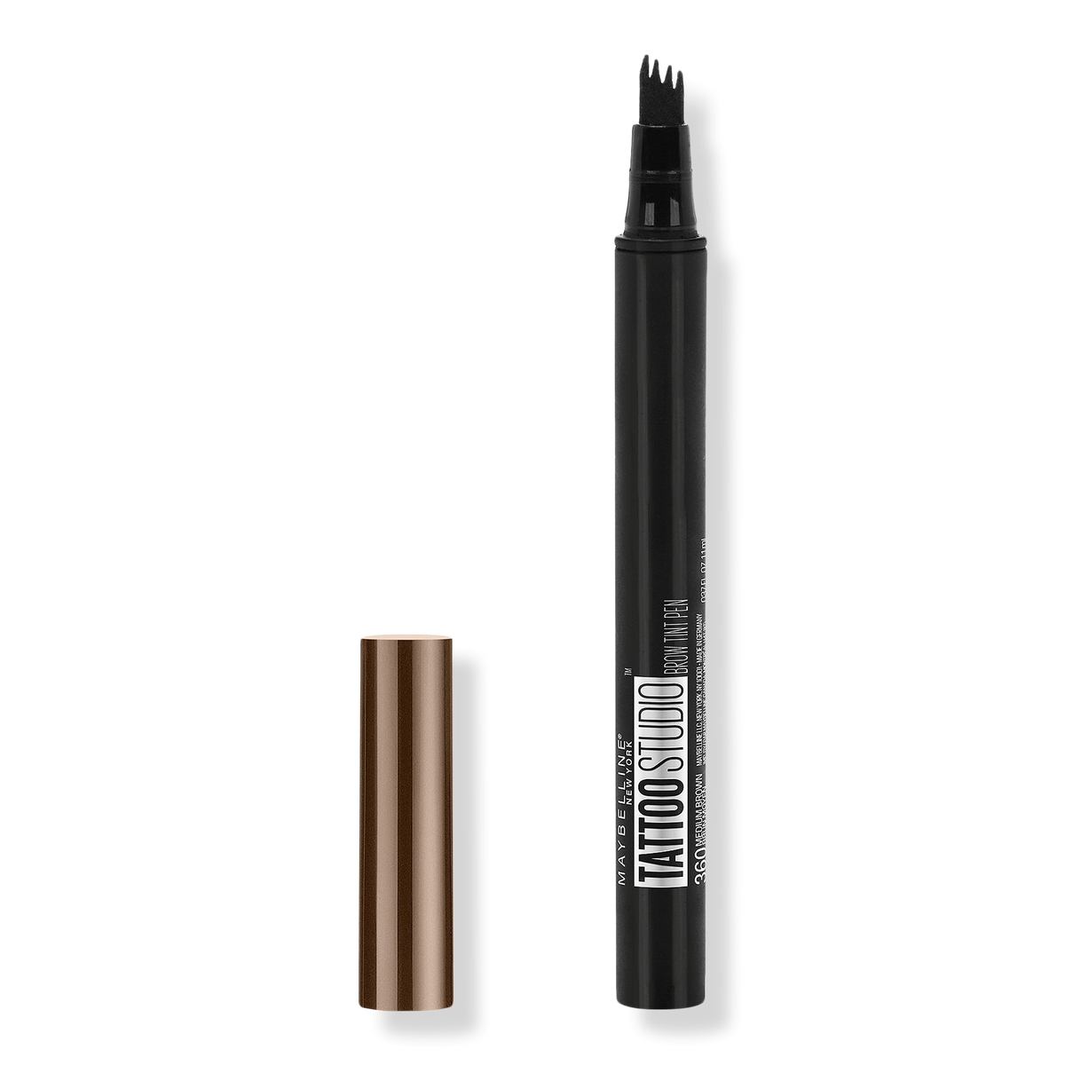 Maybelline TattooStudio Brow Tint Pen, Medium Brown, 0.037 oz