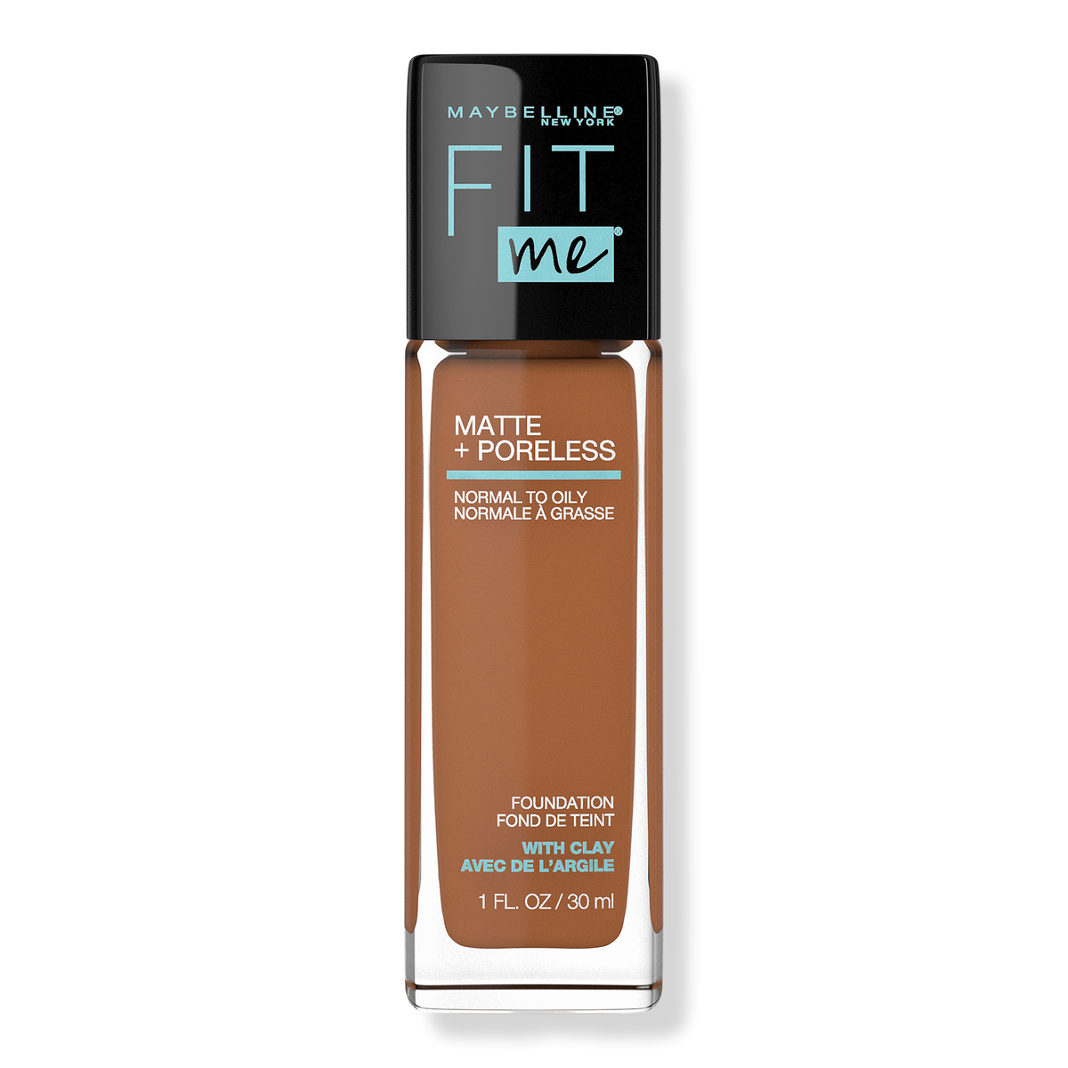 Maybelline Fit Me Matte + Poreless Liquid Foundation, Warm Coconut 356, 1 oz