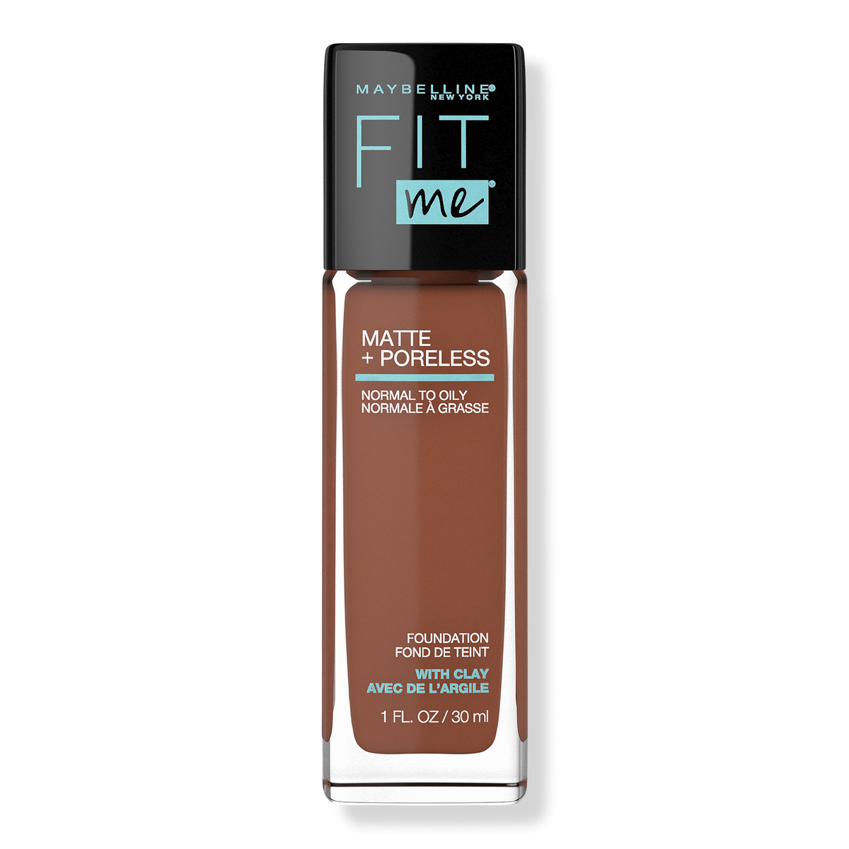 Maybelline Fit Me Matte + Poreless Liquid Foundation, Nutmeg 365, 1 oz