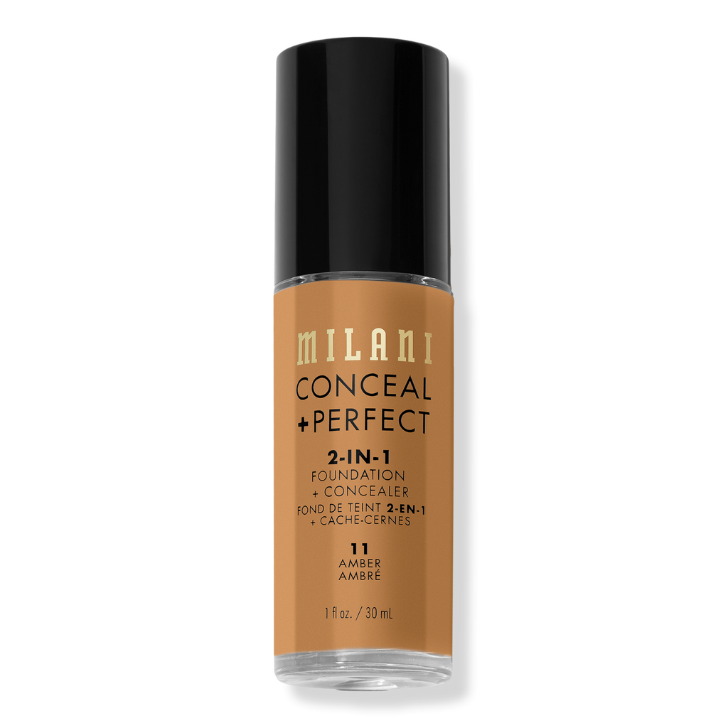Milani Conceal + Perfect 2-in-1 Foundation + Concealer, Amber, 1 oz